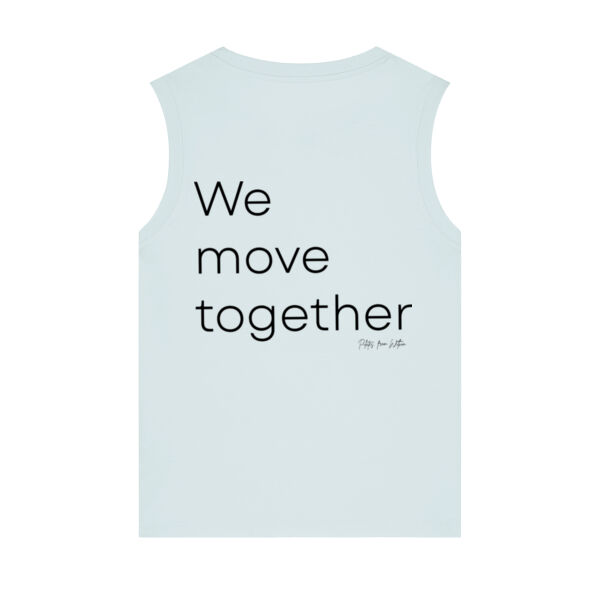 Organic Cotton Tank Top - We move together white Thumbnail