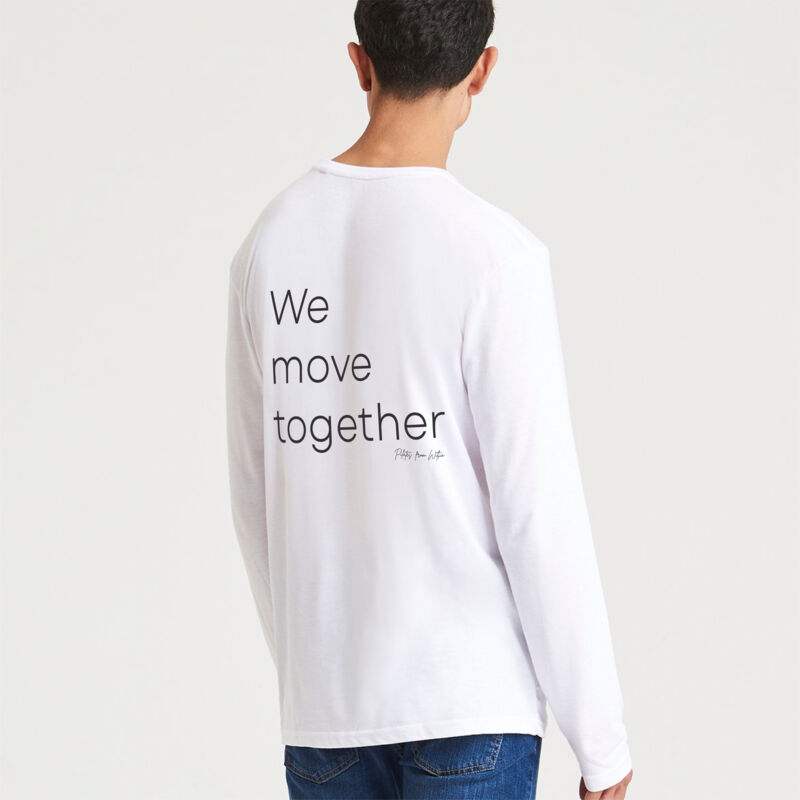 Unisex Long Sleeved Layered Top - We Move Together Thumbnail