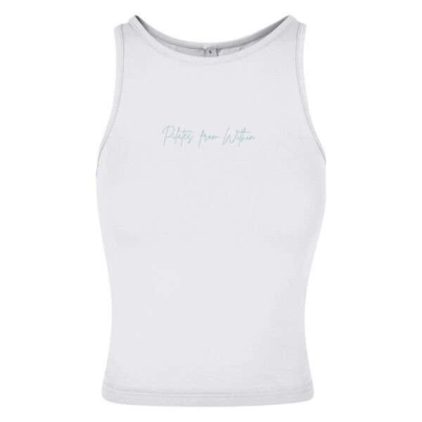 Pilates from within Racer back top in white  Thumbnail