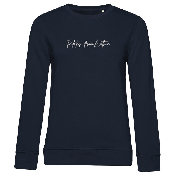 Pilates from within  sweatshirt on black (no zip) Thumbnail